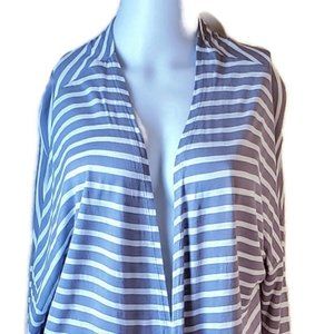 Aeropostale Gray & White Striped Cardigan SP NWT